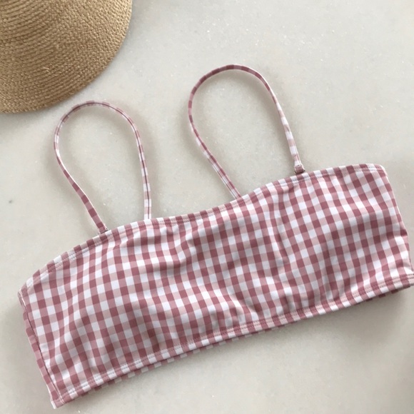 ❤️.... Pink Gingham Bikini Top - Picture 3 of 3